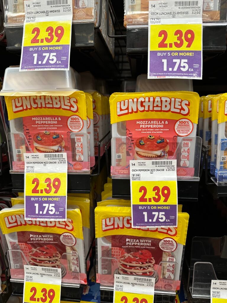 lunchables kroger shelf image
