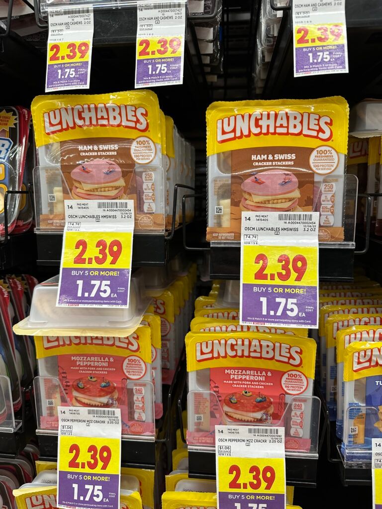 lunchables kroger shelf image