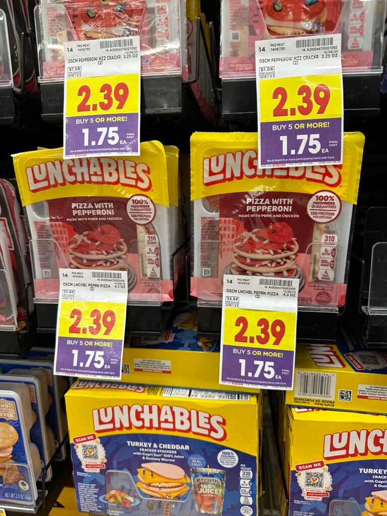 lunchables kroger shelf image