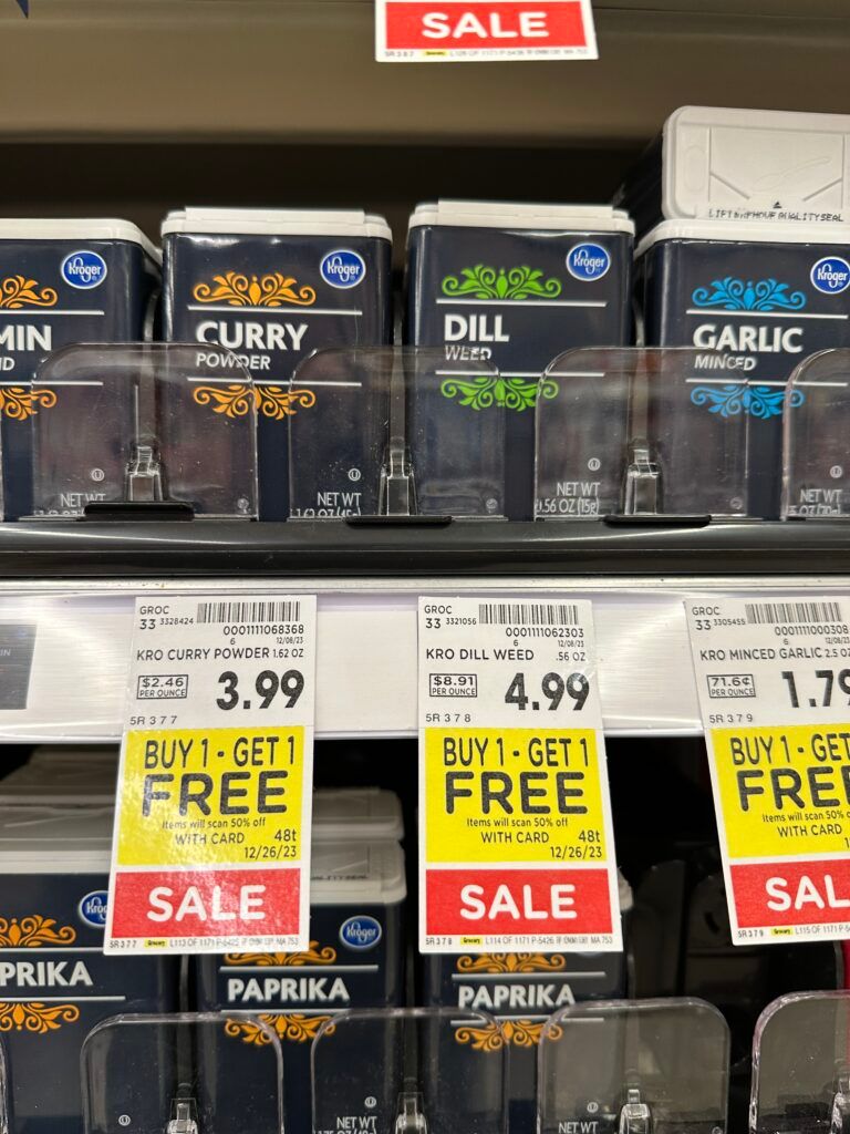 kroger spices kroger shelf image 