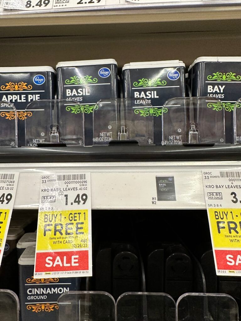 kroger spices kroger shelf image 