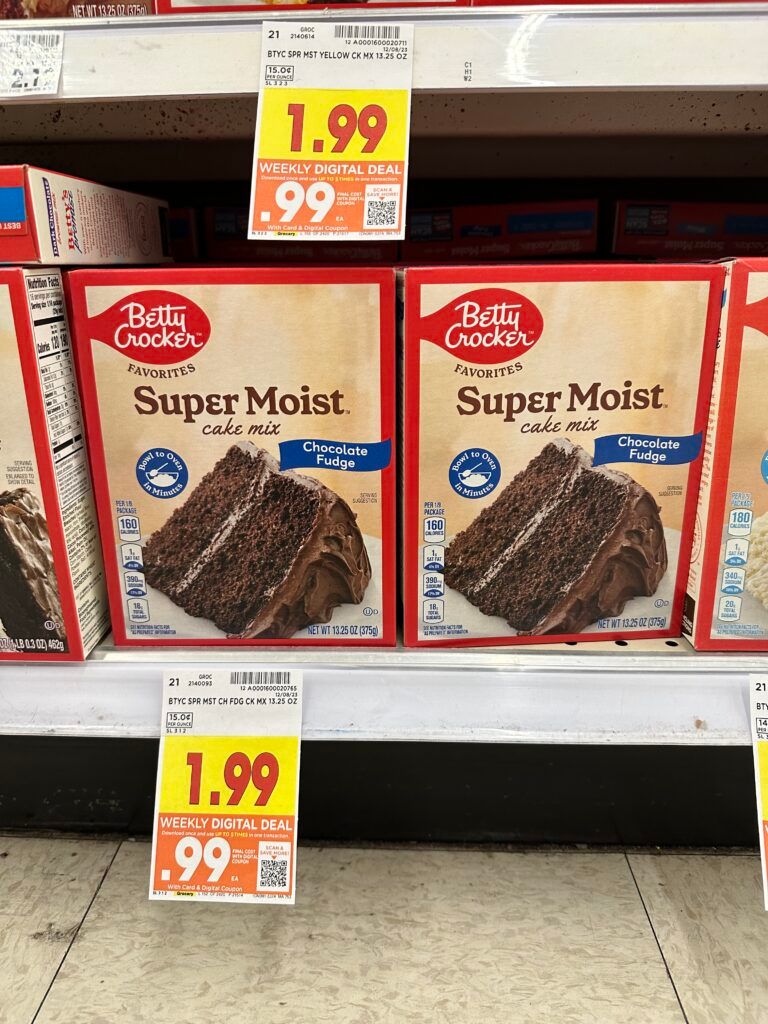 betty crocker cake mix kroger shelf image 
