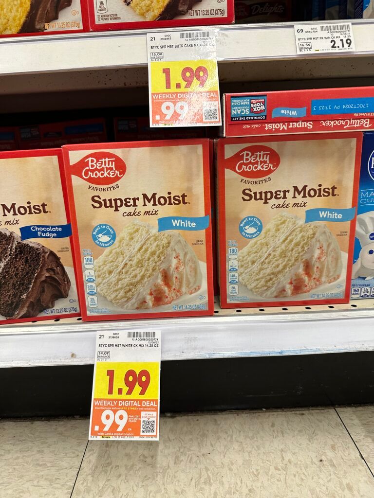 betty crocker cake mix kroger shelf image 