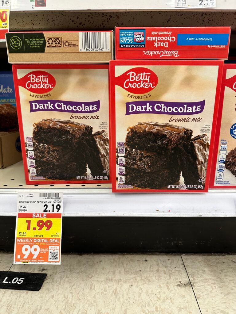 betty crocker cake mix kroger shelf image 