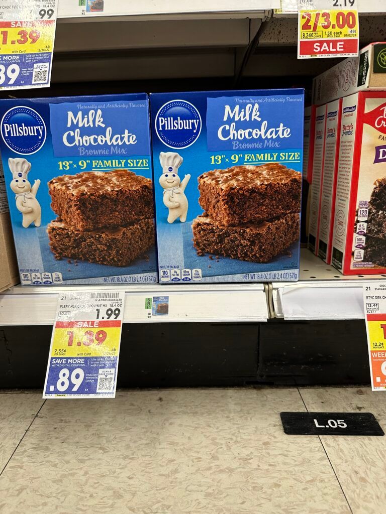 pillsbury cake an brownie mix kroger shelf image