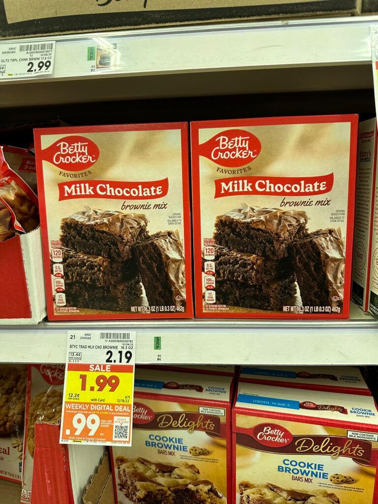 betty crocker cake mix kroger shelf image 