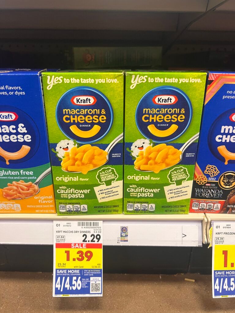kraft mac and cheese kroger shelf image 