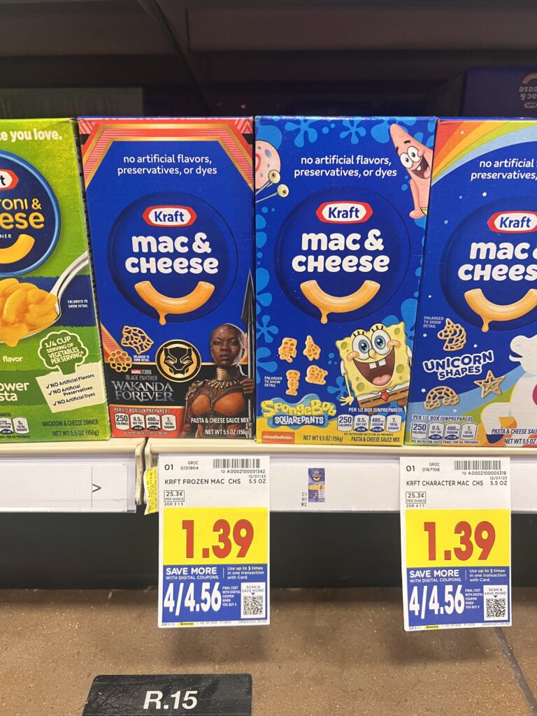 kraft mac and cheese kroger shelf image 