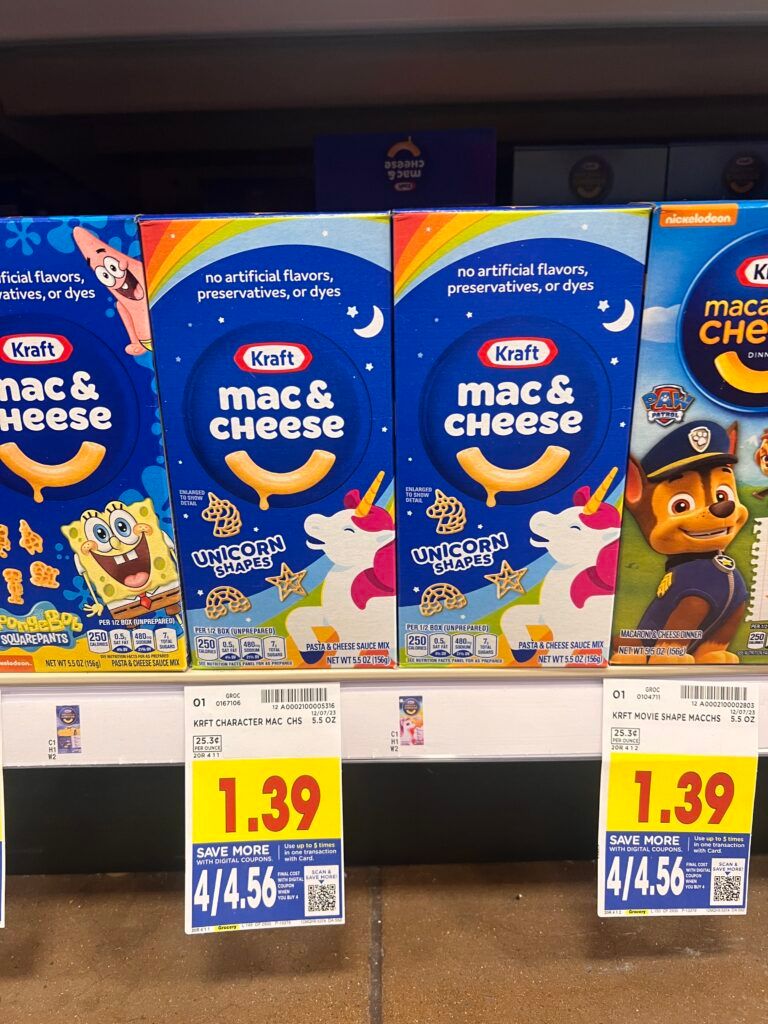 kraft mac and cheese kroger shelf image 