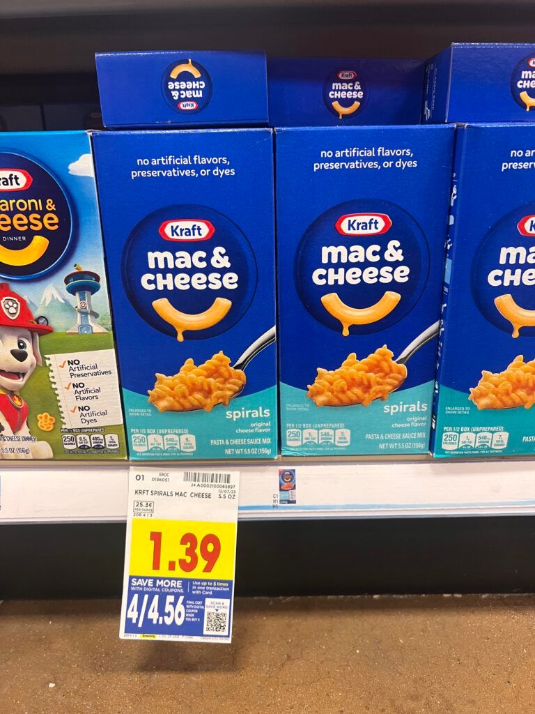 kraft mac and cheese kroger shelf image 