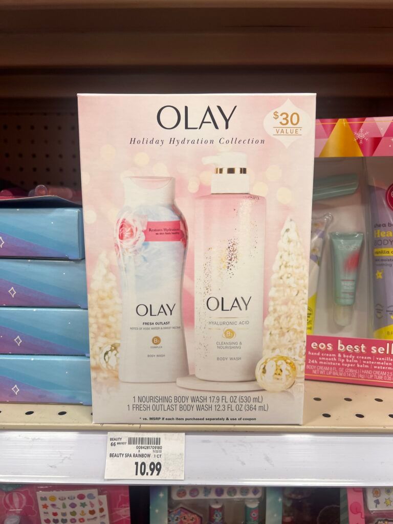 olay holiday set kroger shelf image