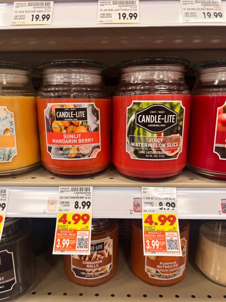 candle-lite jar kroger shelf image