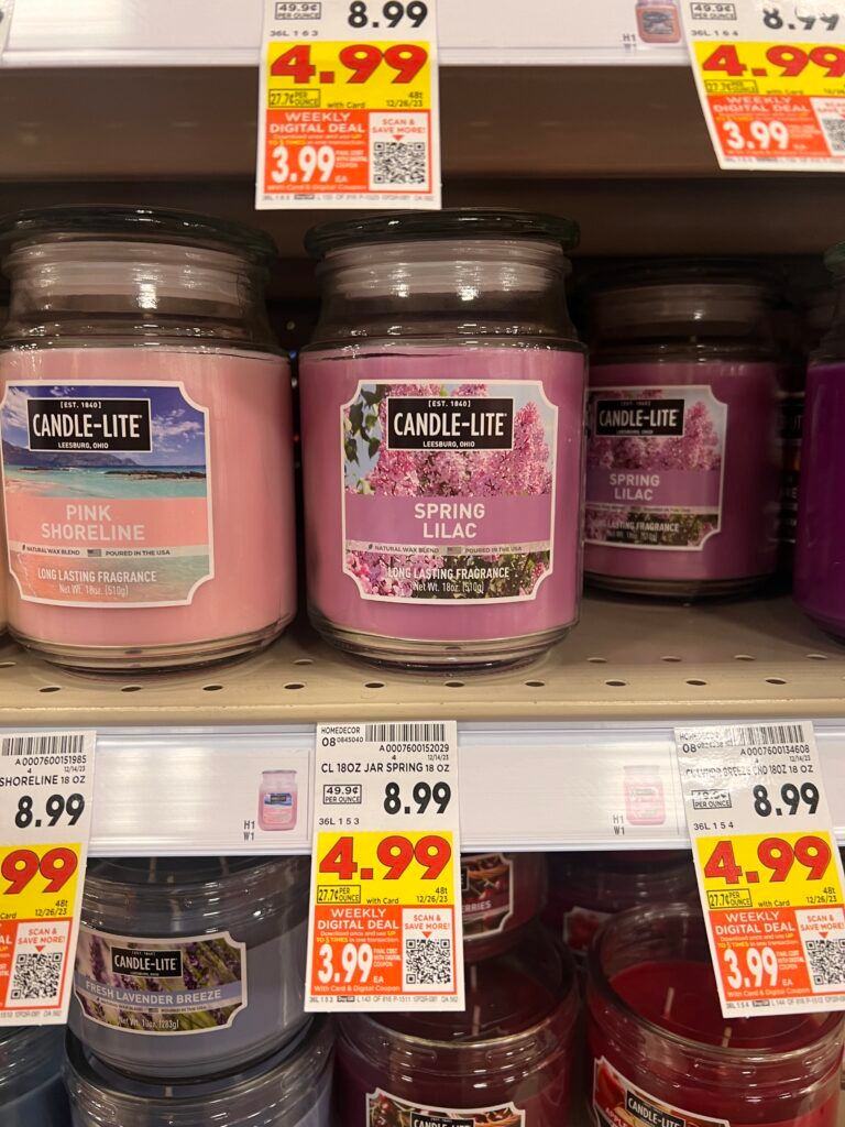 candle-lite jar kroger shelf image