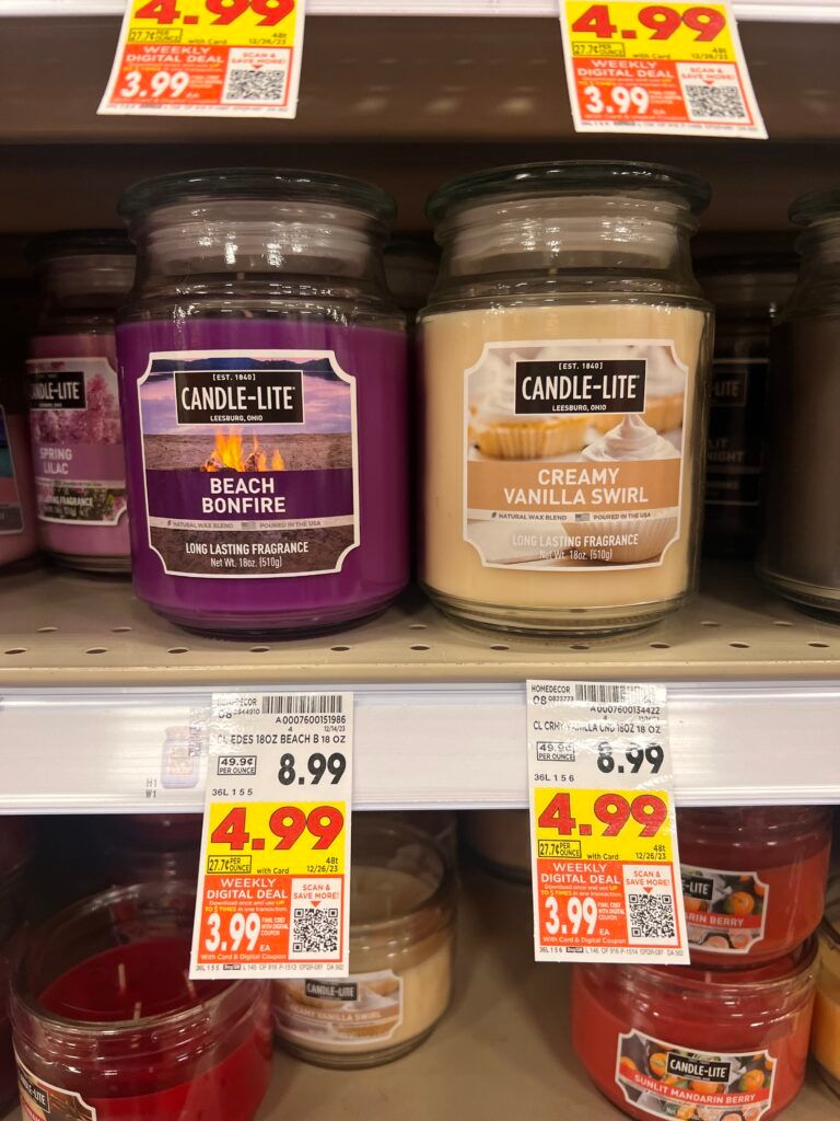 candle-lite jar kroger shelf image