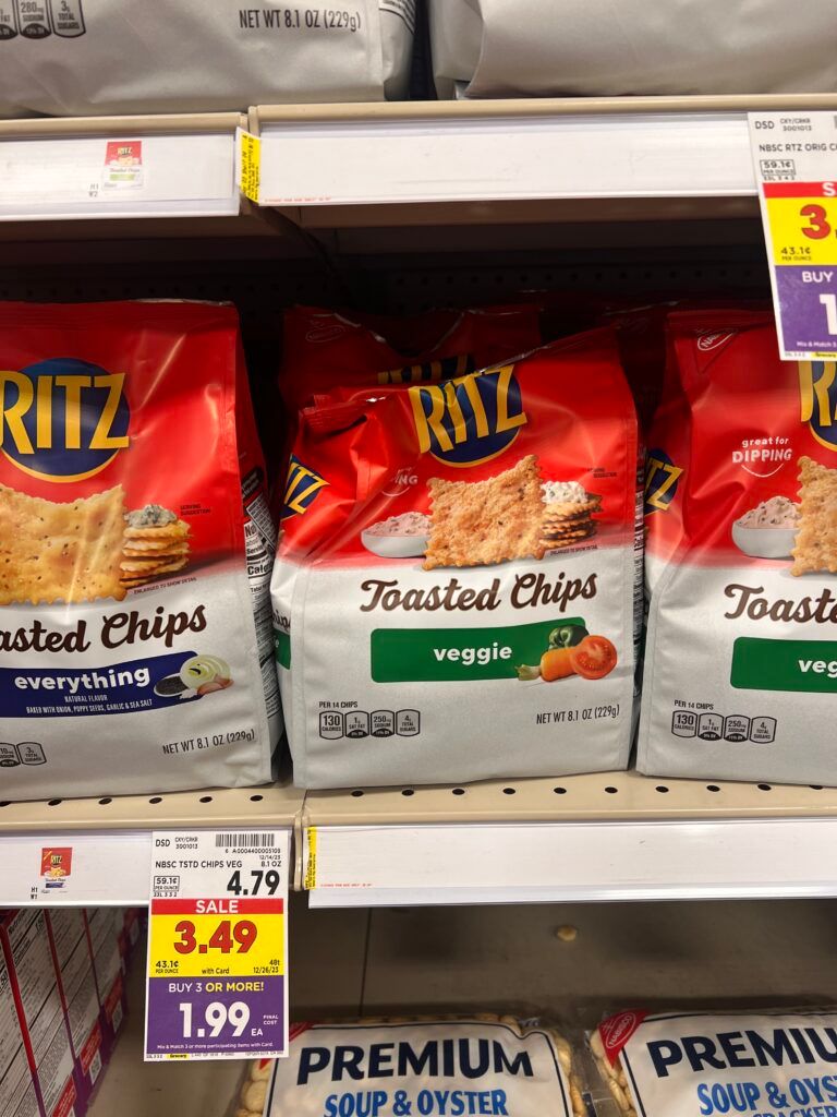 ritz crackers kroger shelf image