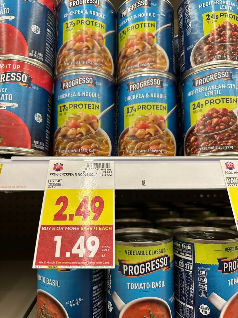 progresso soup kroger shelf image