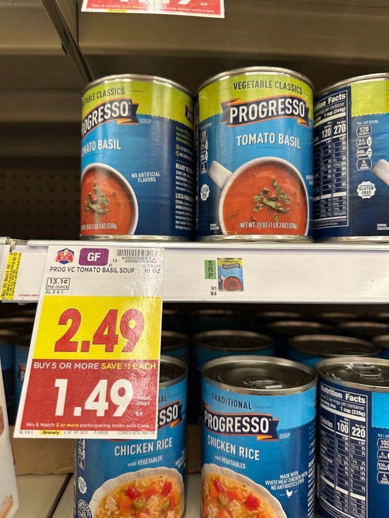 progresso soup kroger shelf image