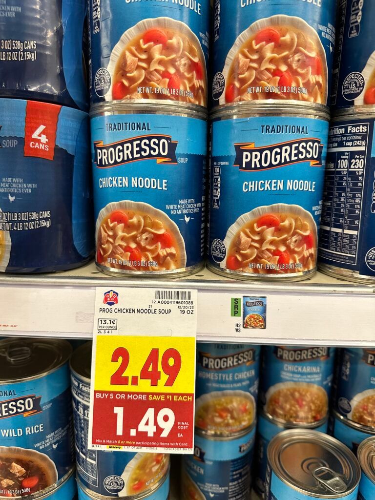 progresso soup kroger shelf image