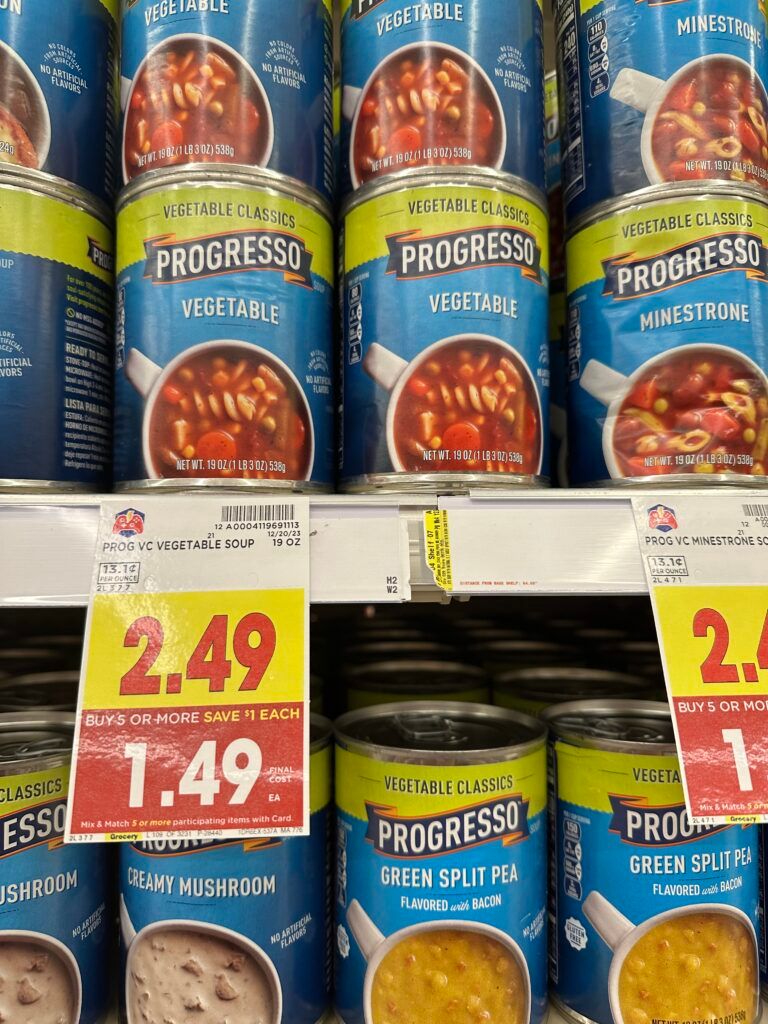 progresso soup kroger shelf image
