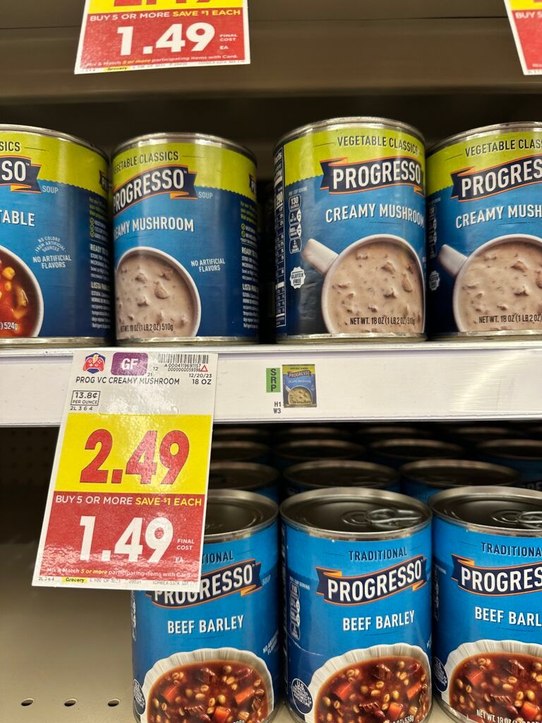 progresso soup kroger shelf image