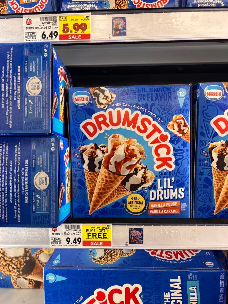 drumstick cones kroger shelf image