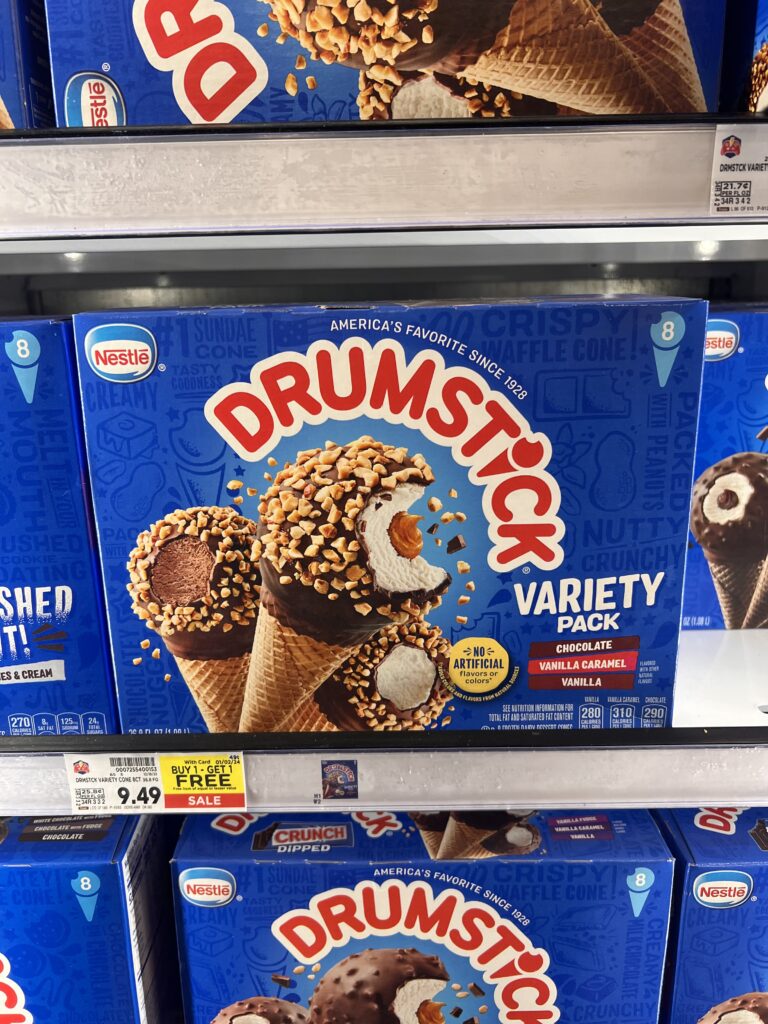 drumstick cones kroger shelf image