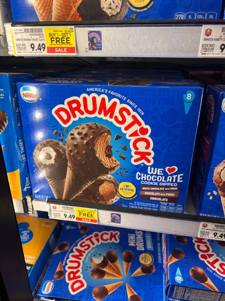 drumstick cones kroger shelf image