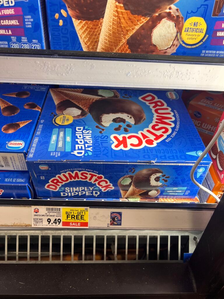 drumstick cones kroger shelf image