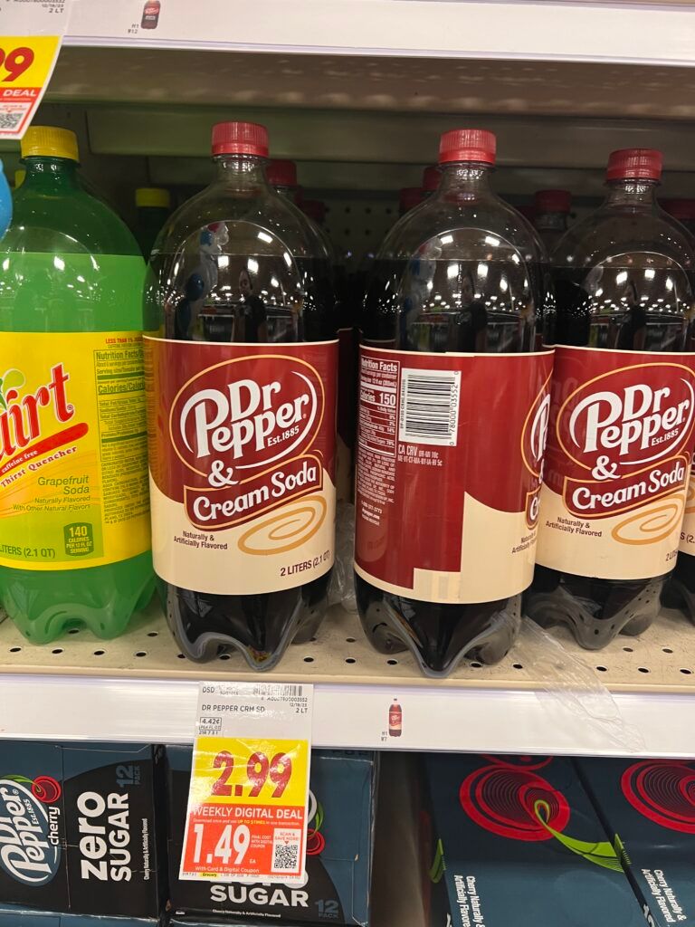 soda 2 liter kroger shelf image
