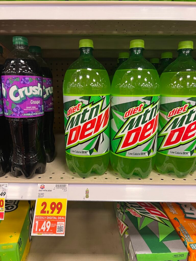 soda 2 liter kroger shelf image