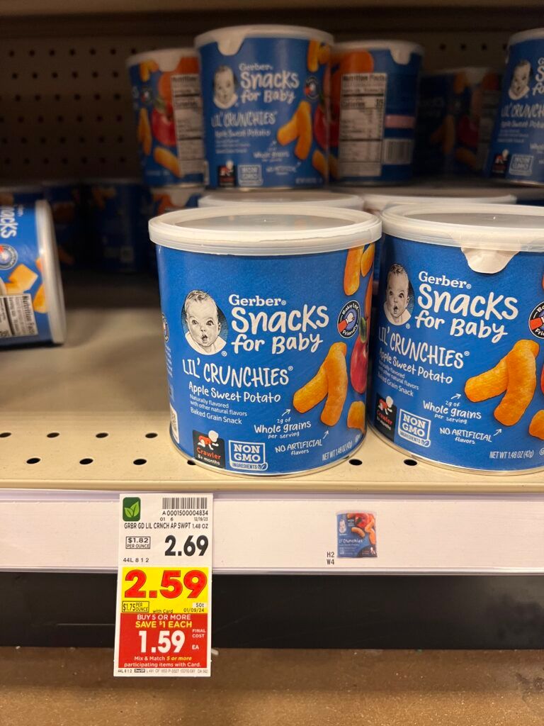 gerber baby snacks kroger shelf image 