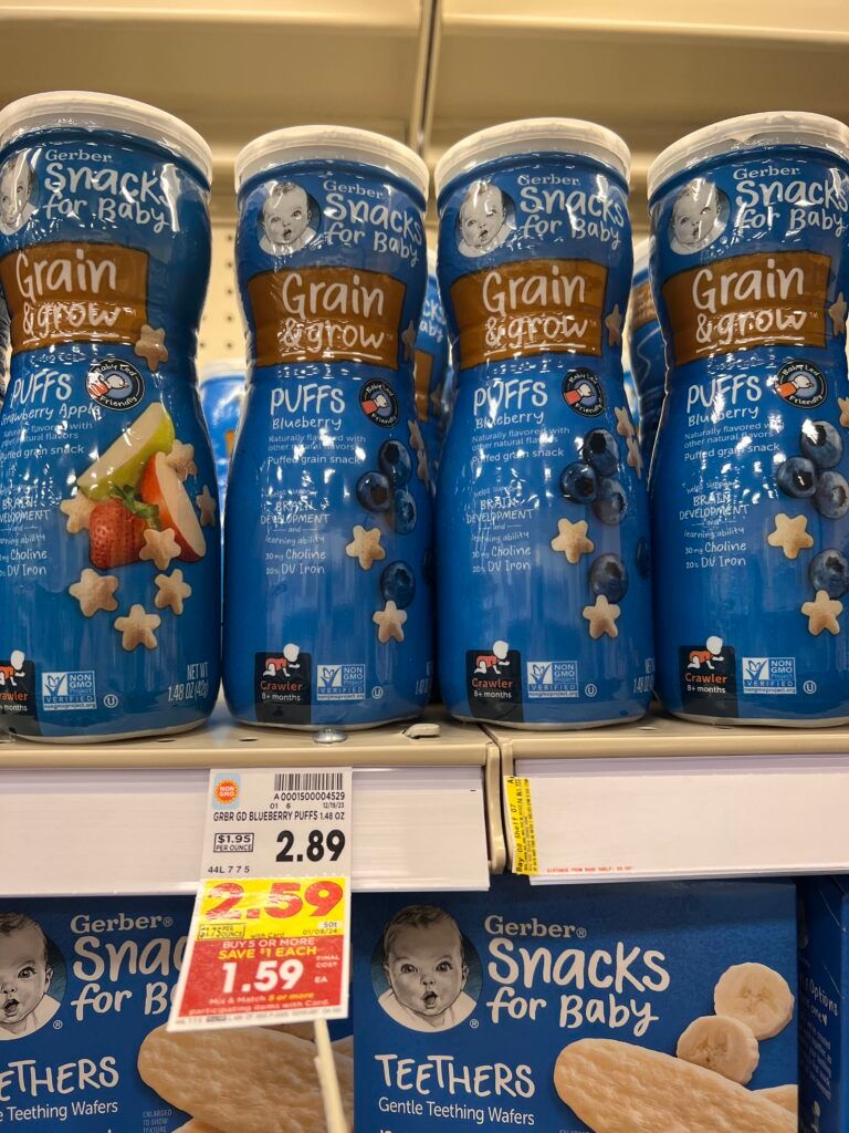 gerber baby snacks kroger shelf image 