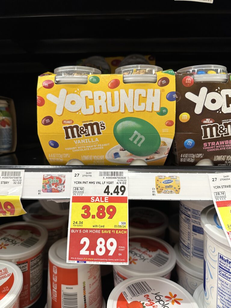 yocrunch yogurt kroger shelf image