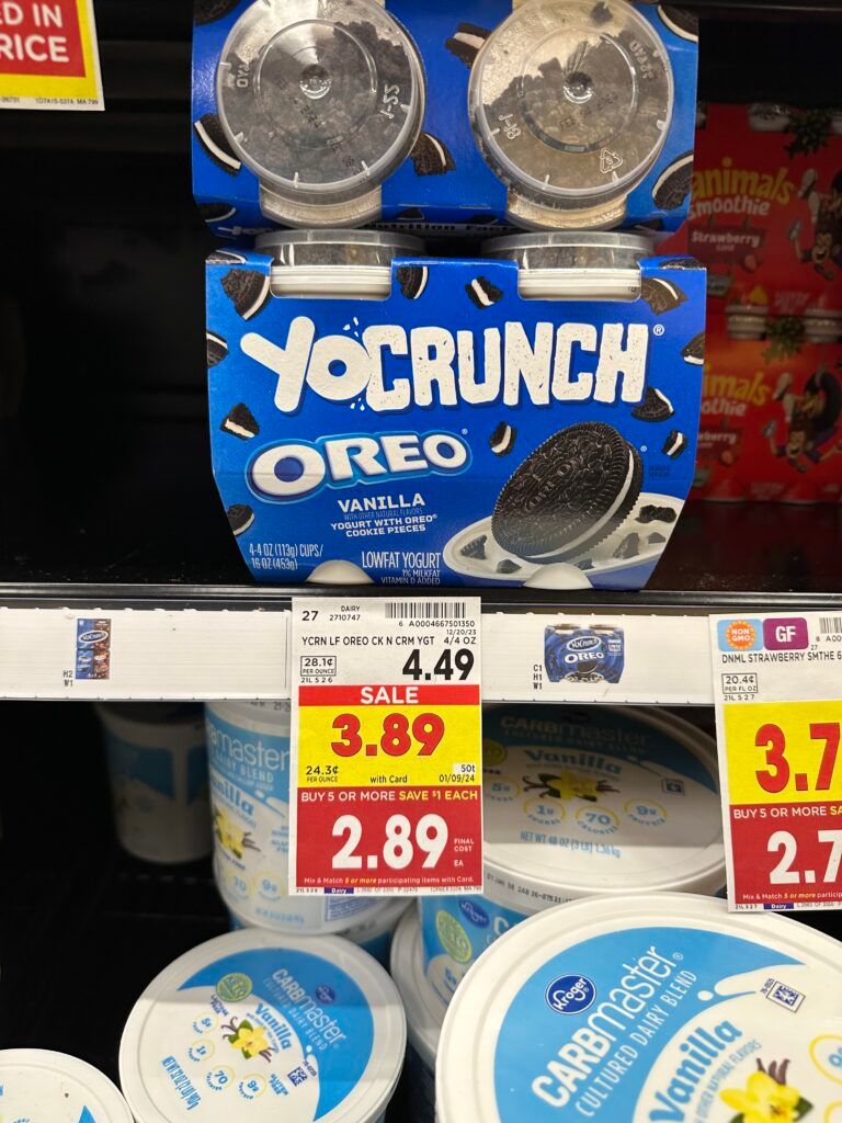 yocrunch yogurt kroger shelf image