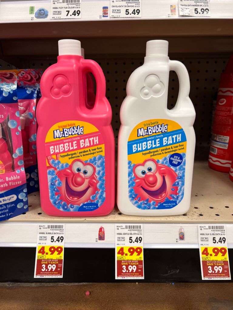 mr.bubble bubble bath kroger shelf image
