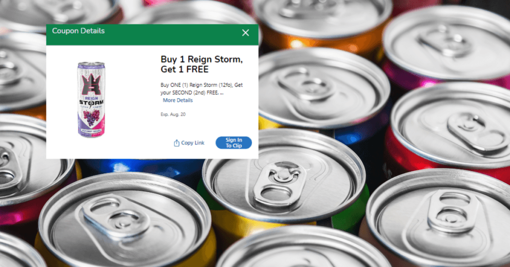 Reign Storm Energy Drink Can kroger digital