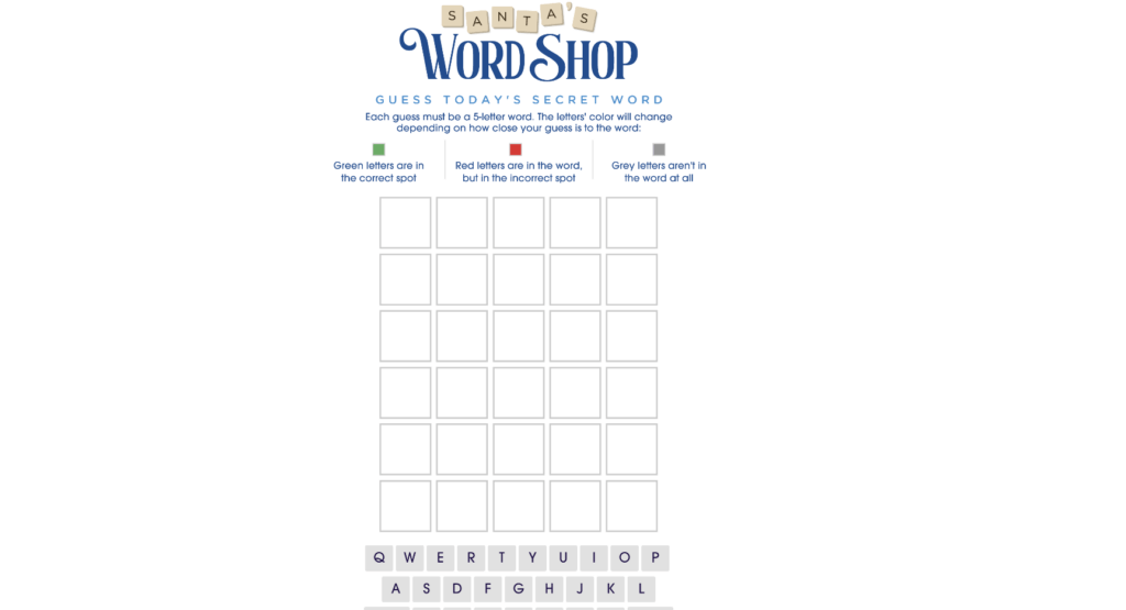 Santa's Word Shop Kroger