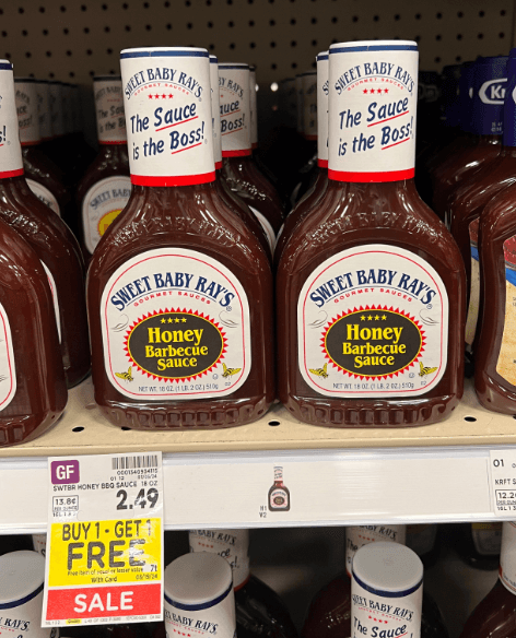 Sweet Baby Ray's Kroger Shelf Image
