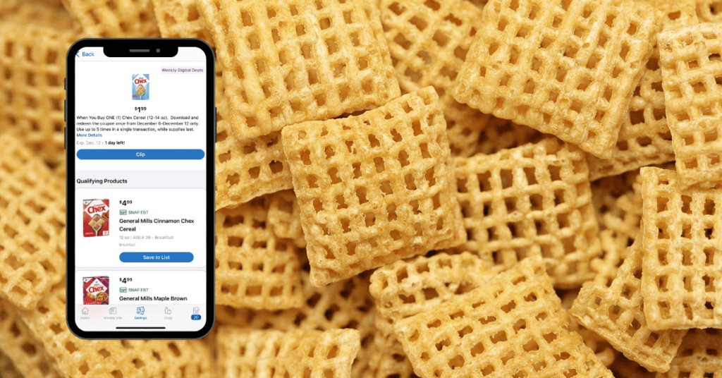 chex cereal kroger