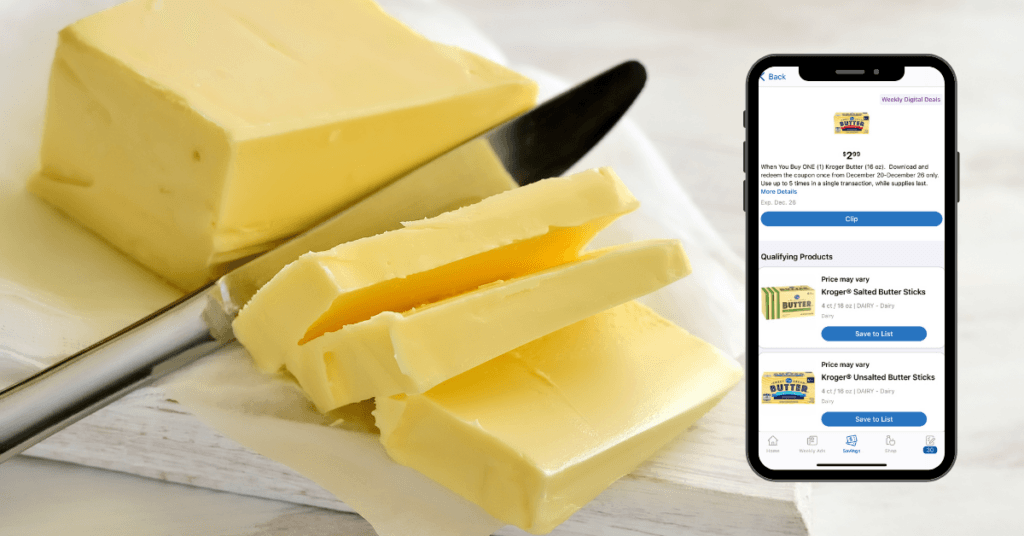 kroger butter digital