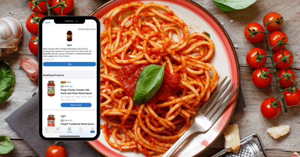 prego pasta sauce digital