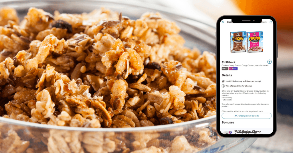 quaker chewy cereal kroger