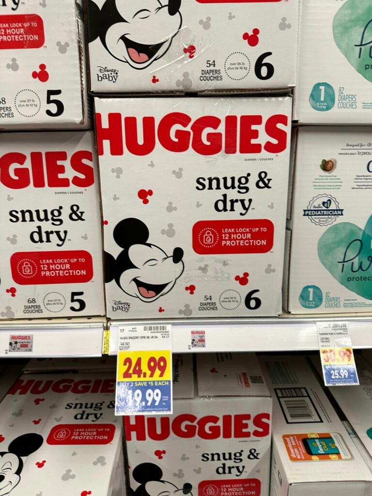 huggies kroger shelf image