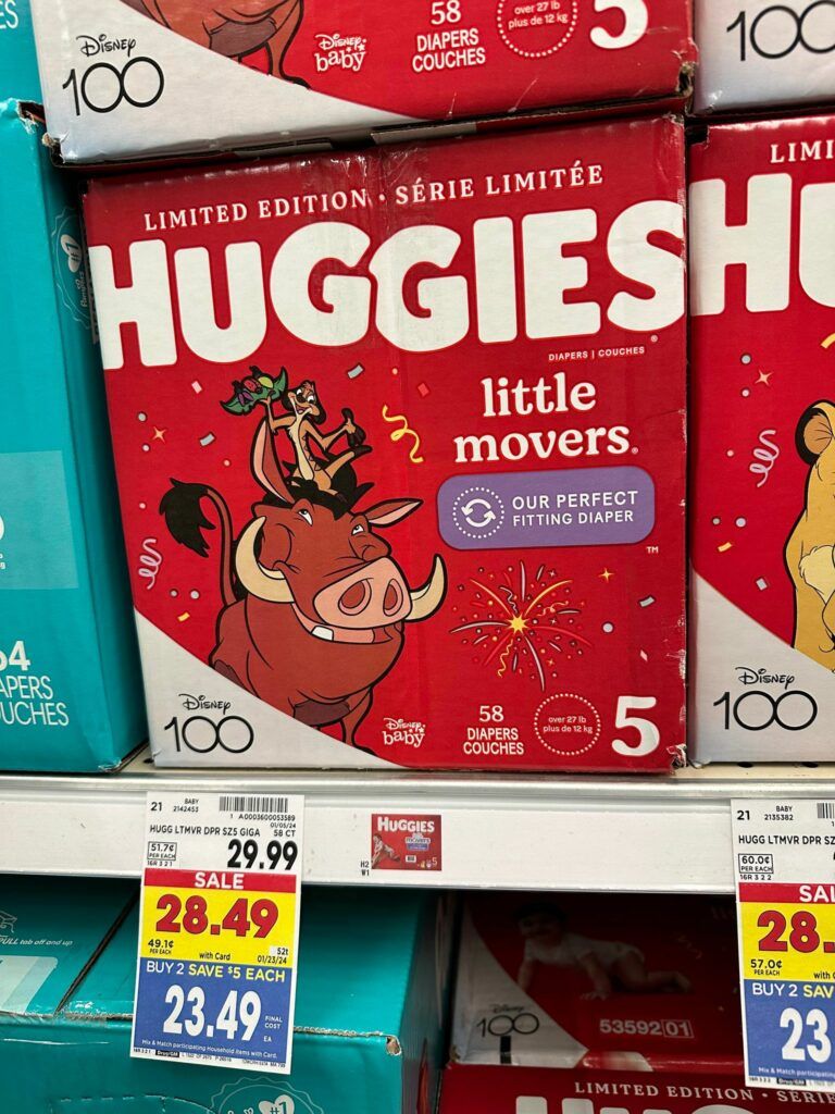 huggies kroger shelf image