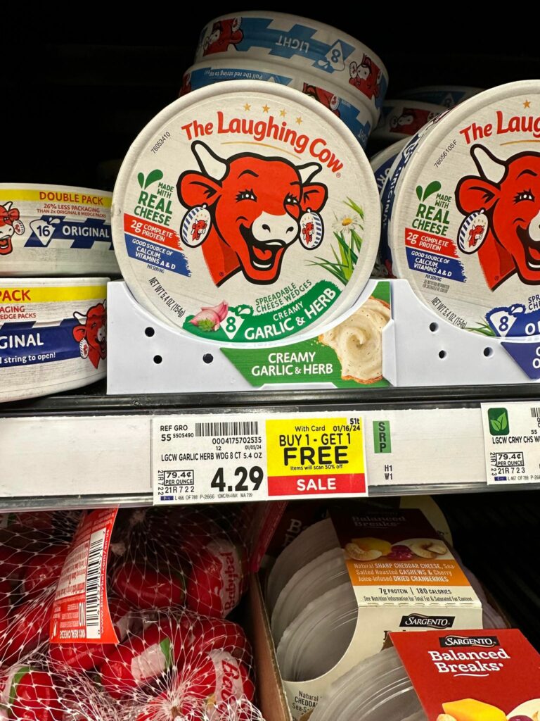 laughing cow kroger shelf image