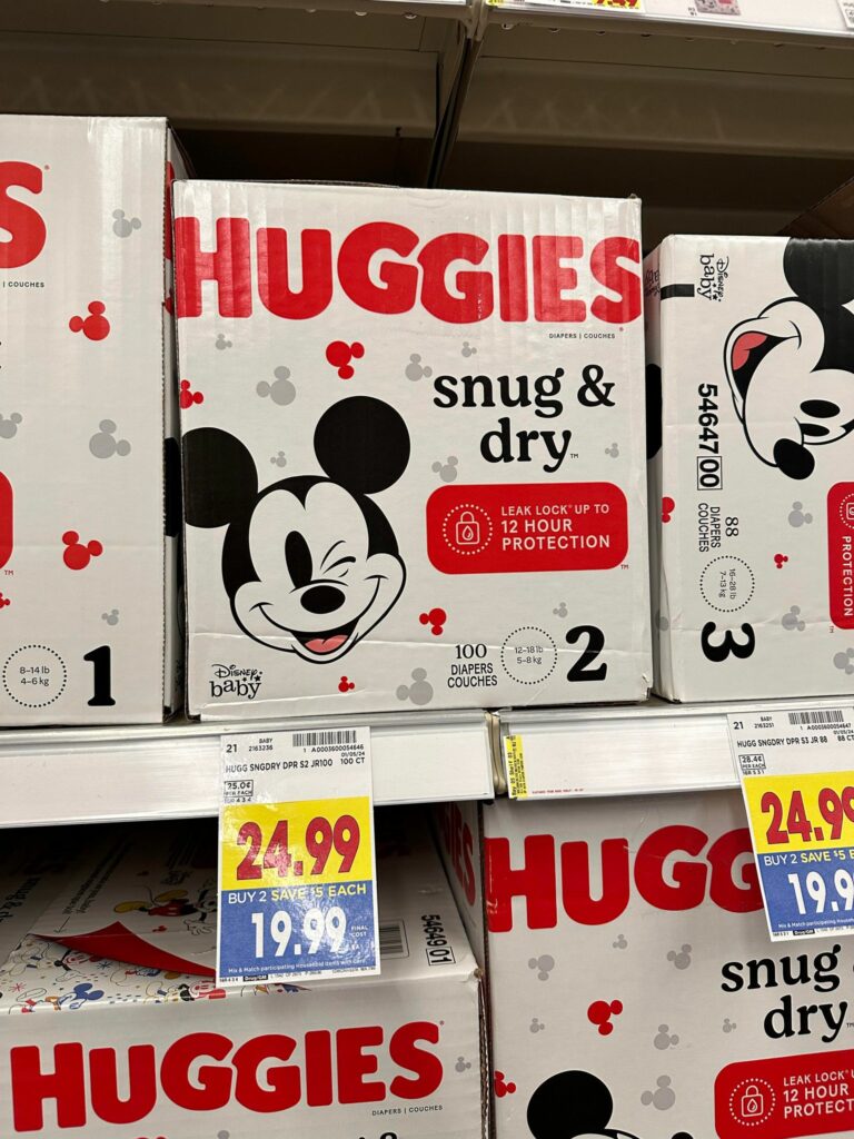 huggies kroger shelf image