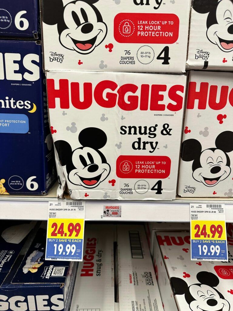 huggies kroger shelf image