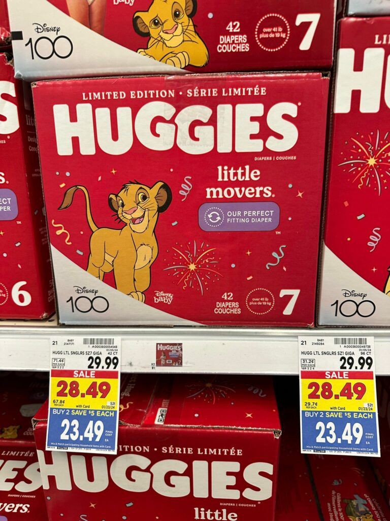 huggies kroger shelf image