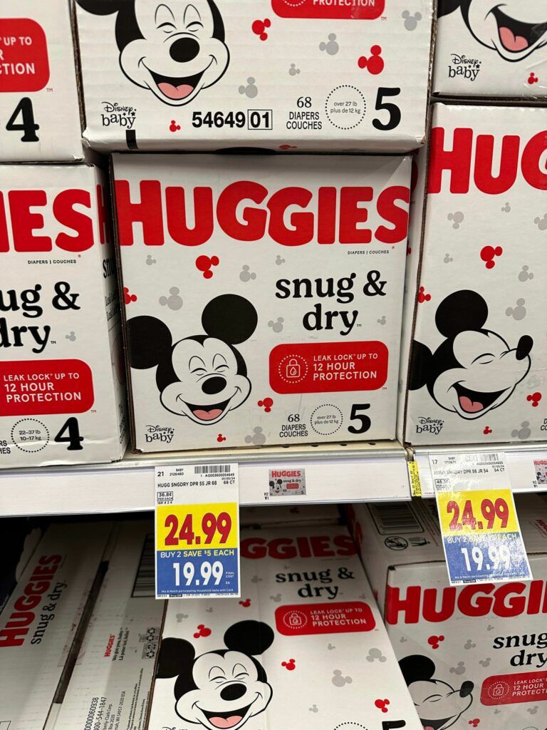 huggies kroger shelf image