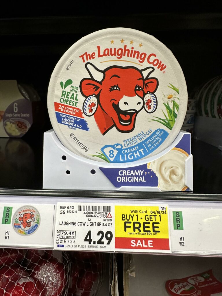 The Laughing Cow Cheese Kroger Shelf Image